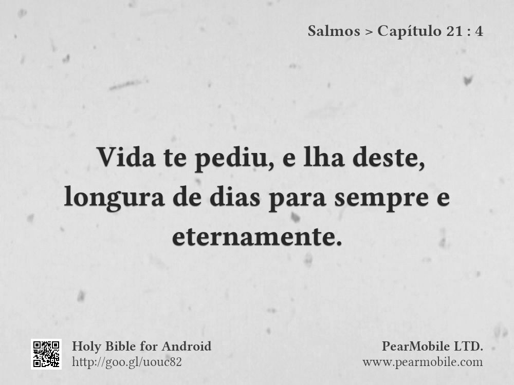 Salmos, Capítulo 21:4